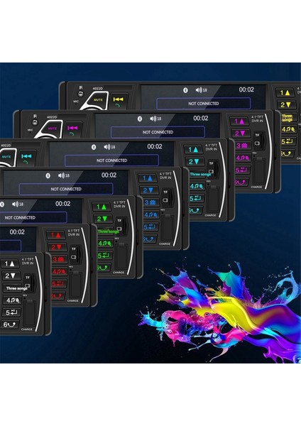 4.1 Inç Ekran Araba Mp5 Player Bluetooth 1 Din Uzaktan Ses Sistemi USB USB Aux Fm Desteği Arka Görünüm Kamerası (Yurt Dışından) modelleri