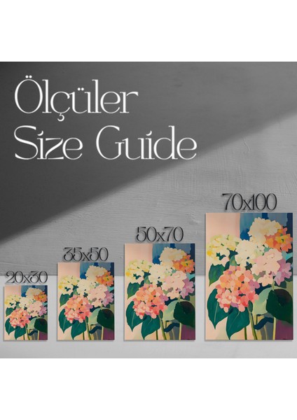 Modern Tarzı Ortanca Çiçekleri Tablosu modelleri