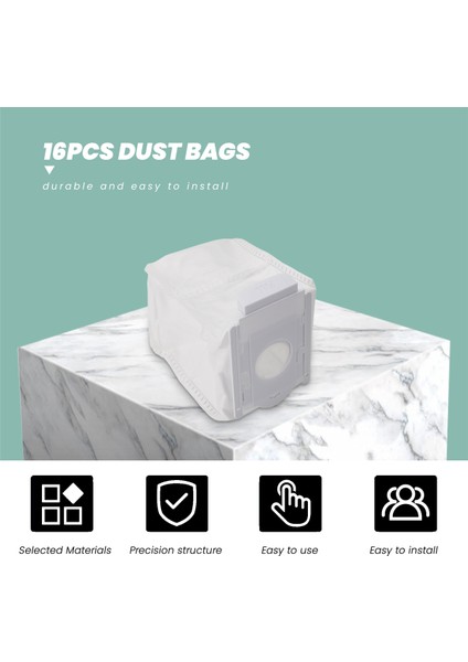 16PCS Elektrikli Süpürge Toz Filtre Torbaları Samsung VCA-ADB90 Toz Çantaları Için Jet Serisi Vakumlar Temiz Istasyon Taban (Yurt Dışından) fırsatları