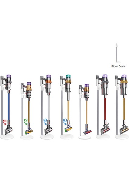 Dyson Için Depolama Braketi V7 V8 V10 V11 V12 V15 Vakum Temizleyici Fırça Kafa Stand Emme Meme Baz Istasyonu Araçları -B (Yurt Dışından)
