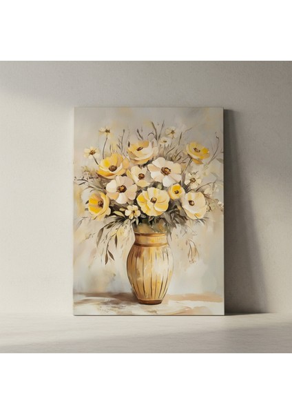 Sarı Çiçekler Yağlıboya Tablosu fiyatları