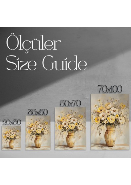 Sarı Çiçekler Yağlıboya Tablosu modelleri