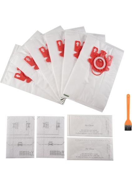 6 Pcs Değiştirme Uyumlu Aircean 3D Verimlilik Miele Fjm Vakum Temizleyici Için Toz Çantası Bölüm 10123220 (Yurt Dışından) modelleri