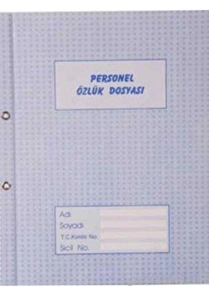 Personel Özlük Dosyası 1 Adet Mavi Renkli A4 Ölçülerinde Kullanışlı fiyatları