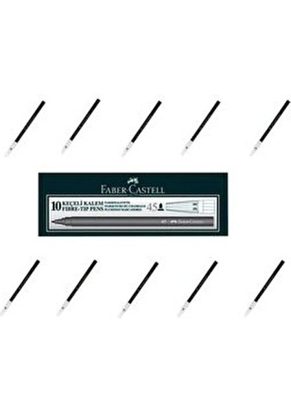 45 Siyah Keçeli Kalem 10'lu İnce Uçlu Su Bazlı Mürekkep ile 10 Adet fiyatları