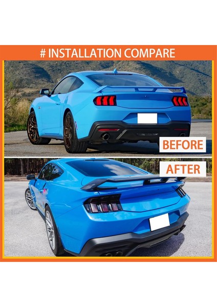 Tail Işık Lambası Koruma Kapağı Ford Mustang Için Trim (Yurt Dışından) indirimleri