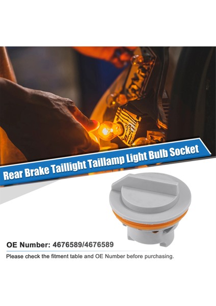 4pcs 4676589 Chrysler Town &amp; Country Için Arka Fren Arka Lamba Ampul Soketi Jeep Liberty 02-04 Için 1996-2000 (Yurt Dışından) fiyatları