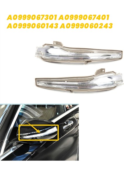 1paır Side Dikiz Bakış Ayna Turn Sinyali Gösterge Işığı Mercedes Benz W205 W213 W222 C217 A0999067301 A0999060243 (Yurt Dışından) modelleri