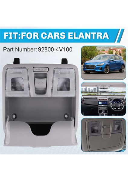 92800-4V100 Ön Harita Lambası, Cam Kutu ile Okuma Işığı Md Sunroof Anahtar Okuma Hyundai Elantra Için Hafif Gözlükler Kılıf (Yurt Dışından) indirimleri