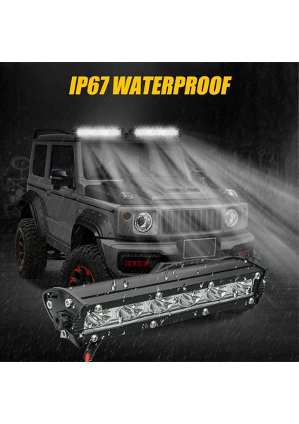 7 Inç 1800LM 18W Su Geçirmez Spot Sel Kombinasyonu Işık Ultra Slim Tek Sıra Kapalı Yol LED Işık Çubuğu Kamyonlar Için Atv Tekne Arabaları (Yurt Dışından) fırsatları