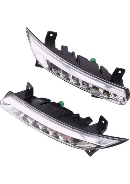 1paır Araç LED Drl Sis Işığı Renault Fluence 2014+ Otomatik Sürüş Lambası Gündüz Çalışan Işık Tampon Lambası (Yurt Dışından)