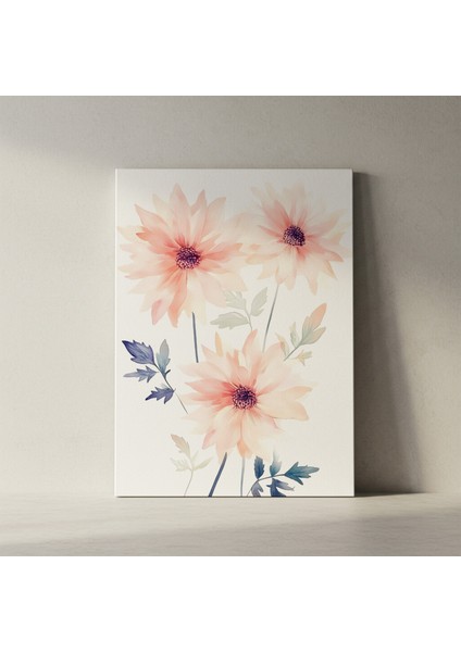 Pastel Çiçekler Suluboya Tablosu fiyatları