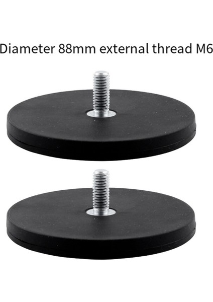 2pcs Slr Kamera Araç Çatı LED Işık Çubuğu Tutucu 88MM Için Güçlü Manyetik Mıknatıs Yuvarlak Kaplamalı Taban M4 M5 Montaj (Yurt Dışından) modelleri