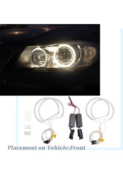 4x Ccfl Angel Göz Halo LED Yüzük Bmw E46 3 Serisi Için Projektör Olmayan (Yurt Dışından) fırsatları