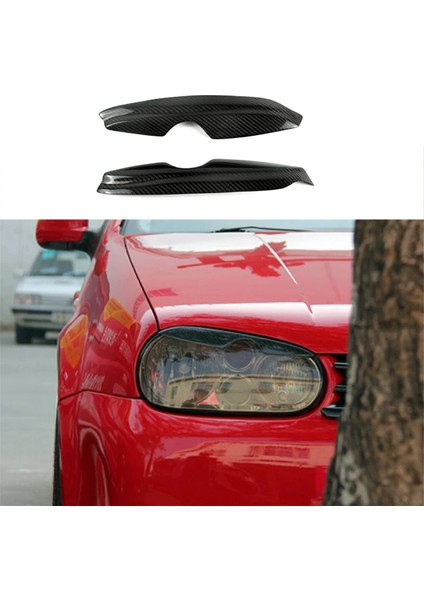 Karbon Fiber Araba Far Lambası Vw Golf Için Kaş Çıkartma 4 Mk4 Iv 1999-2004 Ön Far Döşeme (Yurt Dışından) modelleri
