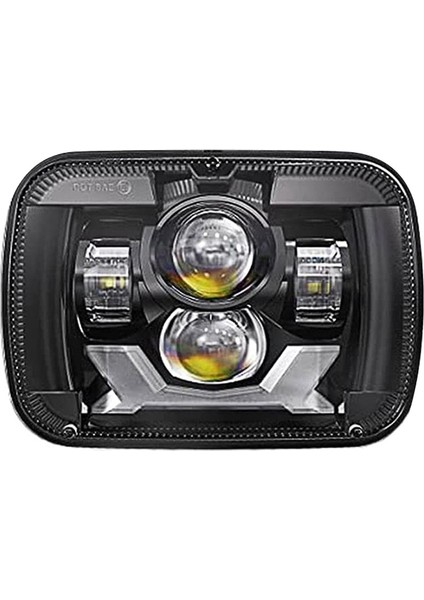 85W Nokta Daha Parlak Anti-Parlama H6054 5x7 7x6 LED Farlar, Drl Turn Sinyal Hi/düşük Sızdırmaz Kiriş Jeep Xj Ford Gmc, Siyah (Yurt Dışından)