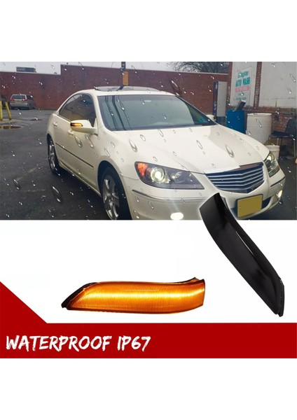 Honda Accord Için Dinamik LED Sinyal Yan Ayna Işığı 2008-2013 &amp; Acura Rl 2006-2009 34350-SJA-G02, 34300-SJA-G02 (Yurt Dışından) fırsatları