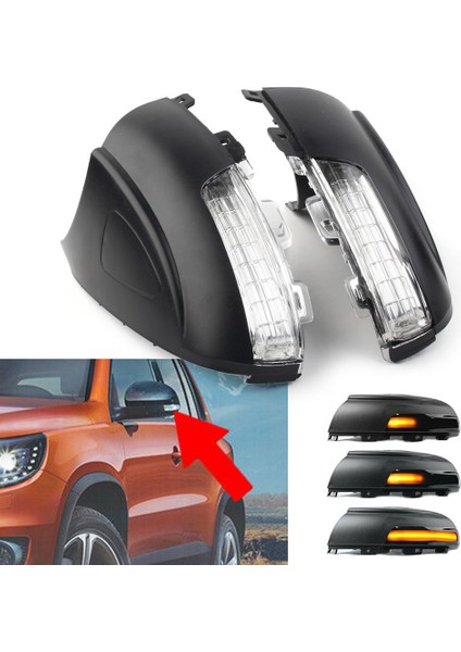 Tiguan Için Araba Yan Ayna Turn Sinyal Işığı 2008-2016 Sharan 2011-2016 Dikiz Ayna Lambası 5N0949101B 5N0949102B (Yurt Dışından) fırsatları