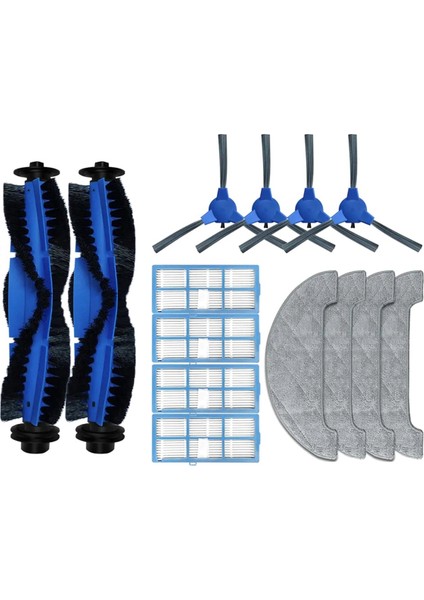 Proscenic 850T / 850P Robot Vakum Yedek Yedek Parçalar Için Ana Yan Fırça Hepa Filtre Mop Rag Bezi (Yurt Dışından)