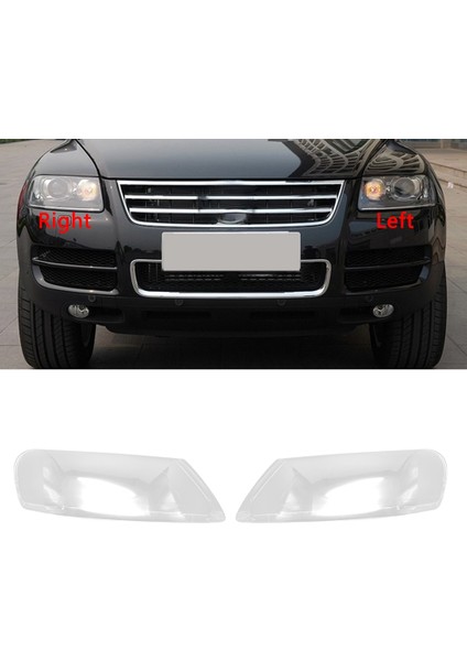 Touareg Için 2003 2004 2005 2006 Sağ Far Kabuk Lambası Gölgesi Şeffaf Lens Kapak Far Kapağı (Yurt Dışından) fiyatları