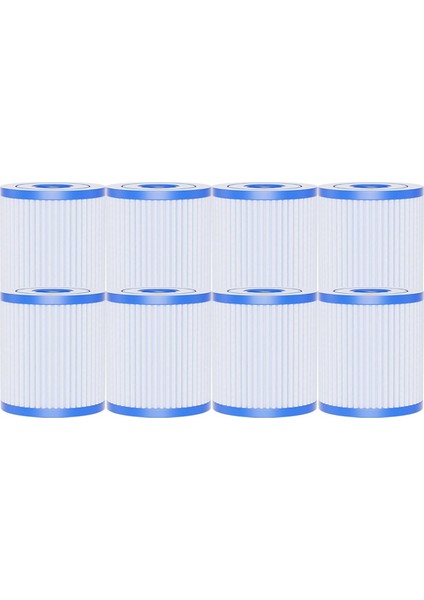 8 Paket Havuz Filtresi Intex 29007E Tip H Havuz Filtre Kartuşu, 330 Gph Filtre Pompası Zemin Havuzu Filtreleri (Yurt Dışından)