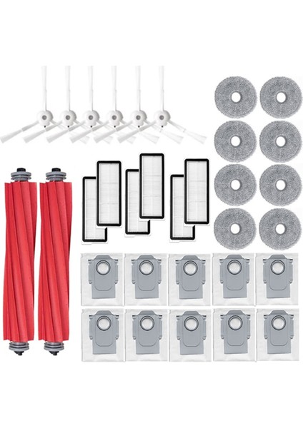32PCS Roborock Q Revo Maxv / Roborock P10 Pro Robot Vakumları Ana Yan Fırça Filtresi Mop Toz Çantası (Yurt Dışından) fiyatları