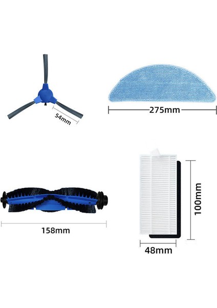 Cecotec Conga Için Aksesuarlar 2290 Ultra Ana Fırça Toz Torbaları Yığın Filtre Yan Bush Robotik Vakum Süpürge Parçaları (Yurt Dışından) fiyatları