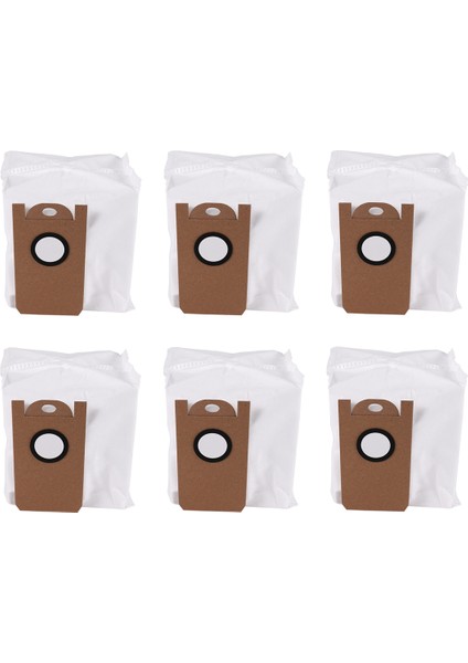Amarey A90 Için 6 Paket Yedek Toz Torbaları+ Kendini Boşaltıcı Robot Vakumu (Yurt Dışından)