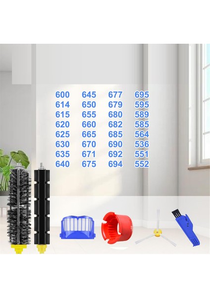 Irobot Roomba Için Yedek Parçalar 694 675 692 690 676 695 &amp; 500 Serisi 595 585 564 Vakum Robot Yan Fırça (Yurt Dışından) fiyatları