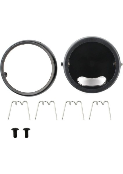 5-3/4 Inç 5.75 Inç Motosiklet Farları Motosiklet Aksesuarları Için Konut Kovası Siyah (Yurt Dışından)