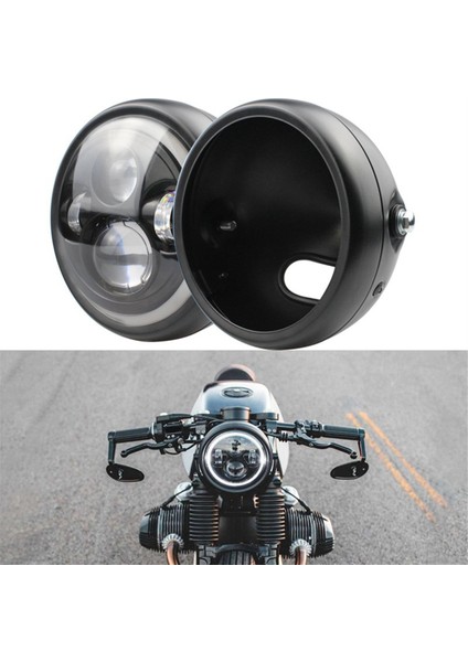 5-3/4 Inç 5.75 Inç Motosiklet Farları Motosiklet Aksesuarları Için Konut Kovası Siyah (Yurt Dışından) fiyatları
