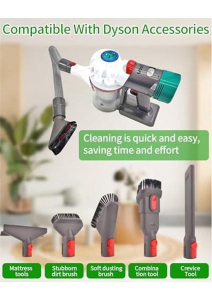 Dyson V15, V11, V10, V8, V7 Vakum Süpürge Için Değiştirilmiş Hortum Konnektörü Esnek Bağlantı Nozulu Uzatma Hortumu (Yurt Dışından) indirimleri