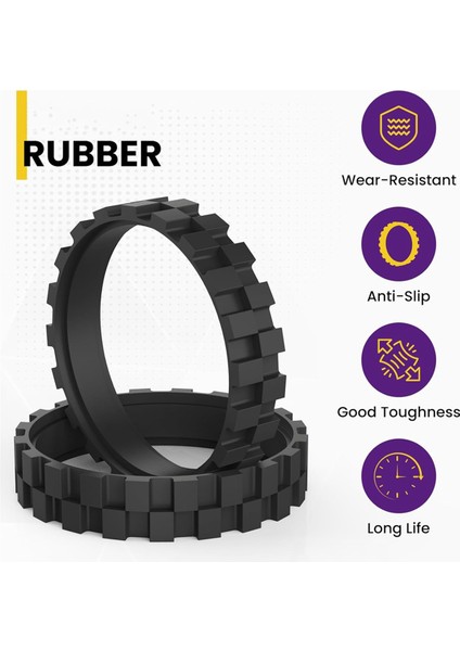 4 Paket Lastikler Irobot Roomba Serisi 500 600 700 800 900 ve I7 E5 E3 Süpürme Robot Tekerlekleri Lastikleri (Yurt Dışından) modelleri