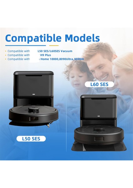 Eufy L50 Ses L60 Ses Vakum Süpürge Kendi Kendini Bozma Dock, Conga Ana Sayfa 1000,8090 Ultra, 9090AI Için 12 Paket Toz Torbaları (Yurt Dışından) fırsatları