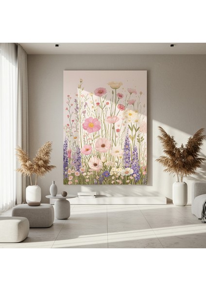 Pastel Çiçek Bahçesi Tablosu fırsatları