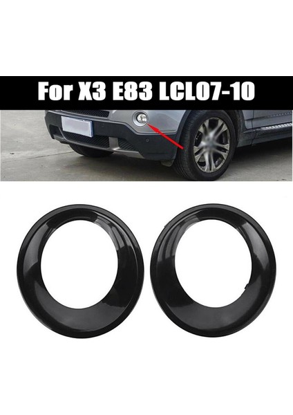 2pcs Lamba Kaput Astarlı Siyah Sis Lamba Lambası Trim Sürüş Işık Kapağı Bmw X3 E83 Lcı 2007-2010 (Yurt Dışından) fırsatları