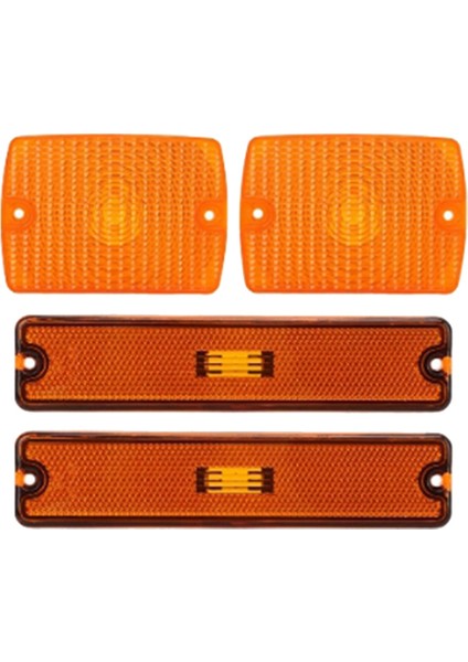 Araba Ön Tampon Yan Işaretçi Işık Kapağı 56001378 56001424 Jeep Wrangler Yj 1987-1995 Dönüş Sinyali Işık Kapağı Sarı (Yurt Dışından)