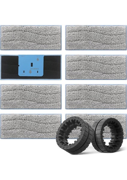 Irobot Braava Jet M6 (6110) (6012) (6112) (6113) Ultimate Robot Mop Için Islak Paspas ve Yedek Tekerlek Lastikleri (Yurt Dışından)