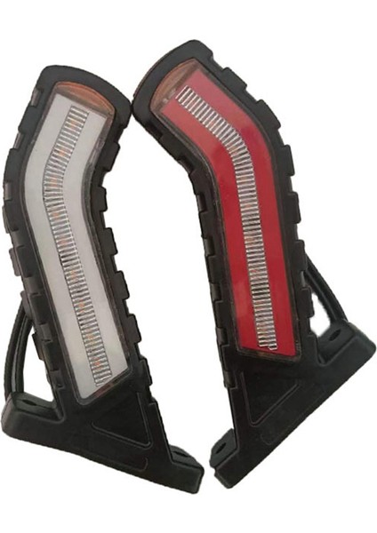 Kamyon Yan Işıklar Çalışan Su Kuyruk Işıkları Su Geçirmez Römork LED Aydınlatma Neon Saplı Yan Işaretçi Lambası 24V, 2 Pcs (Yurt Dışından)