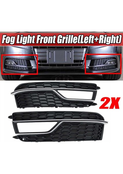 Ön Tampon Sis Izgara Kapağı Sis Lambası Audi A5 S-Line S5 Için Alt Grille 2013-2016 8T0807681K 8T0807682K (Yurt Dışından) fiyatları