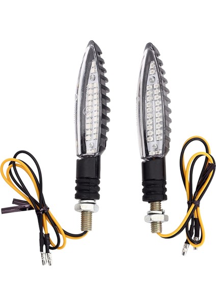 Motosiklet Dönüş Sinyali LED Işık E24 Akan Su Yanıp Sönen Göstergesi Yamaha Honda Için Bükülebilir Kuyruk Durdurma Sinyal Işığı (Yurt Dışından)