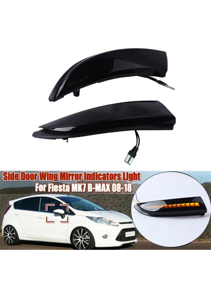 Ford Fiesta Mk7 2008-2017 Araç LED Dinamik Yan Dikiz Aynası Işık Dönüş Sinyal Göstergesi (Yurt Dışından) fiyatları
