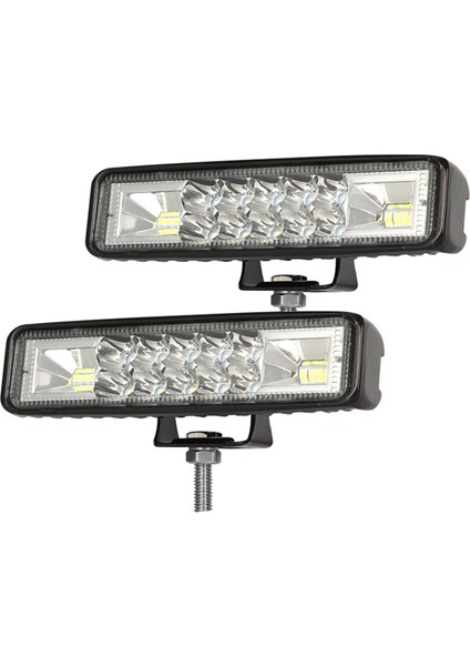 2pcs 6 Inç 120W Taşkın Noktası LED Iş Işığı Çubuğu Su Geçirmez Uyarı Işığı Offroad Araç Traktör Kamyonu Suv (Yurt Dışından)