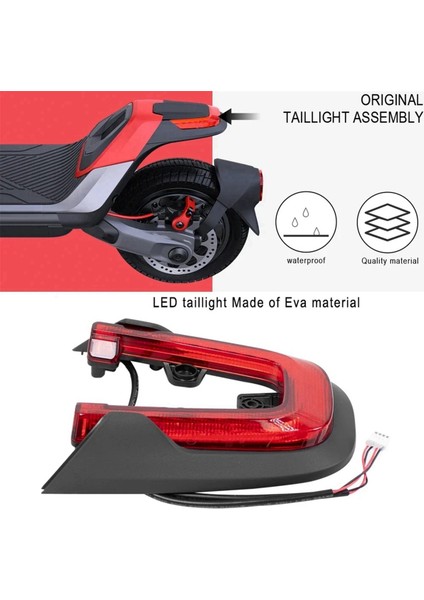 Segway-Ninebot Için Arka Kuyruk Işığı P65 P65U P65A P65E P65D P100SU P100SE Elektrikli Scooter Uyarı Layatı Parçaları (Yurt Dışından) fırsatları