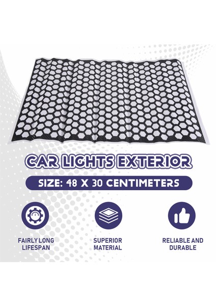 Araba Arka Kuyruk Işık Lamba Çıkartmaları Petek Tipi Çıkartma Karbon Fiber Stili 48 x 30CM (Yurt Dışından) fırsatları