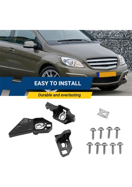 1set Ön Far Onarımı Montaj Rs Braket Kitleri Mercedes-Benz B-Serisi W242 R246 2010-2019 A2468200414 Sağ (Yurt Dışından) indirimleri