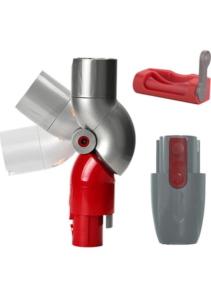 Dyson V7 V8 V10 V11 Hızlı Serbest Bırakma Aracı Üst Adaptör 967762-01 Vakum Ekleri Tetik Kilidi ve Alt Adaptör (Yurt Dışından)