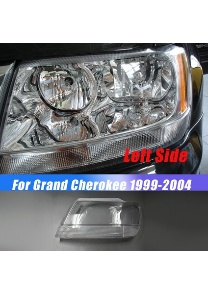 Jeep Grand Cherokee Için Sol Taraf 1999-2004 Araba Far Lens Kapak Kafa Işık Lambası Ön Işık Kabuk Kapağı (Yurt Dışından) indirimleri