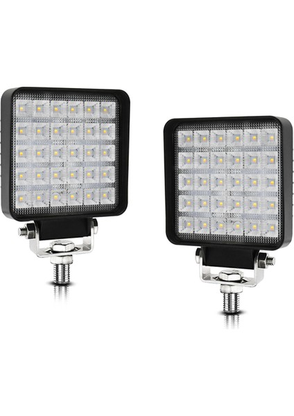 4 Inç Kare LED Iş Işığı, 2pcs 90W Sel Lambası Offroad Ağır Ekipman Araçları Kamyon Traktör Arabası Tekne Atv Utv (Yurt Dışından) fiyatları