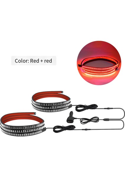 60 Inç Bagaj Kapağı Flaş Işıkları Şerit LED Kuyruk Işık Çubuğu Uyarı Acil Durum Işıkları Pulluk Kamyonları Pikap Römork Kırmızı (Yurt Dışından) modelleri